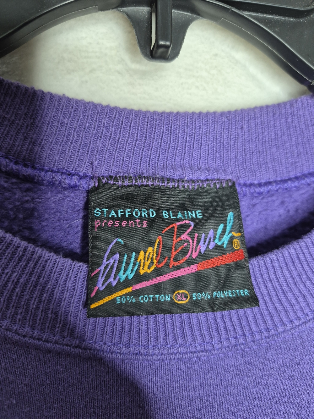 Vintage Laurel Burch Sun Moon Celestial Crewneck Sweatshirt Purple Graphic XL - Picture 5 of 9
